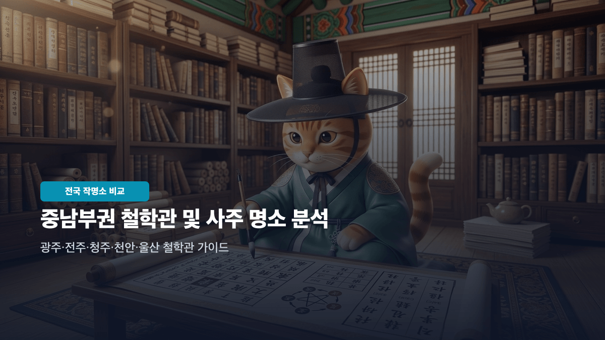 홍천 철학관 사주 작명소 추천과 우리철학관 상담 특징 비교