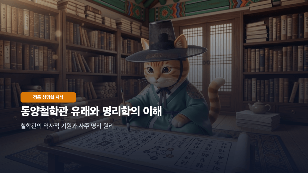 갑자원 철학관과 동양철학관 전통 사주 작명 원리 분석